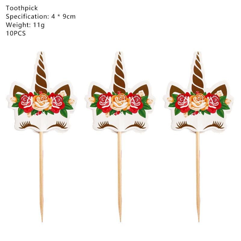 Венок Единорог Детские Принадлежности для Дня Рождения Зачарованная Посуда Чашки Тарелки Вилки Салфетки И Баннер