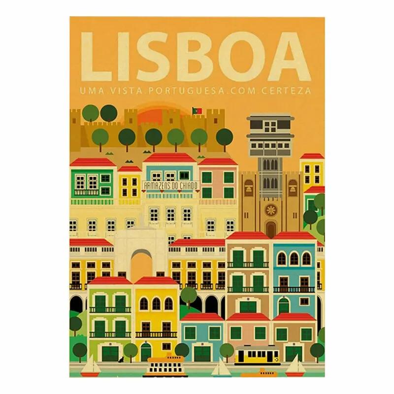 Винтажные металлические таблички с городами и пейзажами для путешествий Италия Япония Таиланд Таити Ретро-постеры для декора дома, бара, паба, клуба