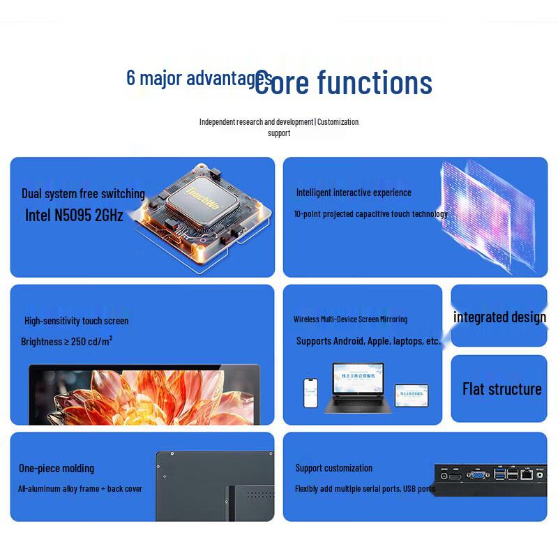 TouchWo 21.5-inch All-in-One Capacitive Touch PC (CN version)