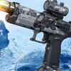Электрический водный шутер для взрослых и детей, водяная струя, игрушка со светодиодными огнями, ночная водный шутер, летняя водная забава, игрушка для отдыха на открытом воздухе