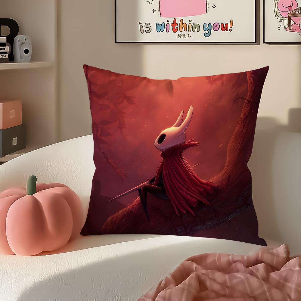 Game atmospheric The HHollow KKnight Cushion Cover Pillowcase Short Plush Invisible zipper Room Sofa Cushion Cover