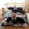 Football star Duvet Cover pillowcase Bedding Bedroom Decoration Children Gift adult Single Double bed Large SizeZip Duvet Cover