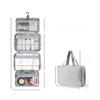 Urban Minimalist Polyester Travel Toiletry Organizer With Multicolor Compartments For Daily Use