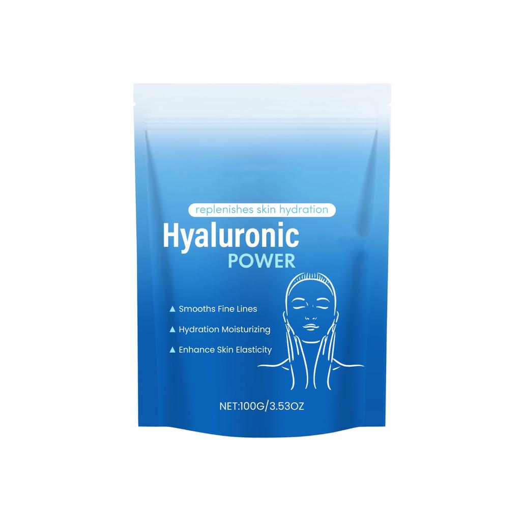 Увлажнение и смягчение кожи с помощью гиалуроновой пудры, растворимой в воде и увлажняющей, 100 г