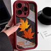 Креативный кленовый лист для чехла мобильного телефона iphone16pro Apple 15 импортная торговля 14 Европа и Америка 13promax новый 12x