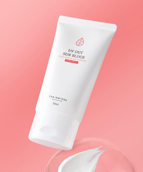 [THEHARNAY] Смешанный солнцезащитный крем UV OUT SPF50+ PA+++ 70 мл