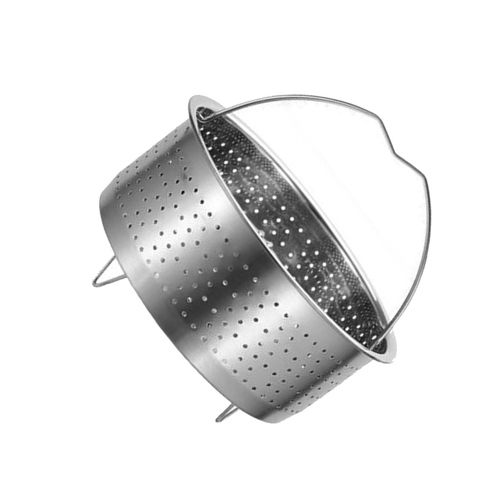 Паровой поддон из нержавеющей стали Корзина для пароварки с ручкой Решетка для пароварки Овощеварка Стойка Enduring