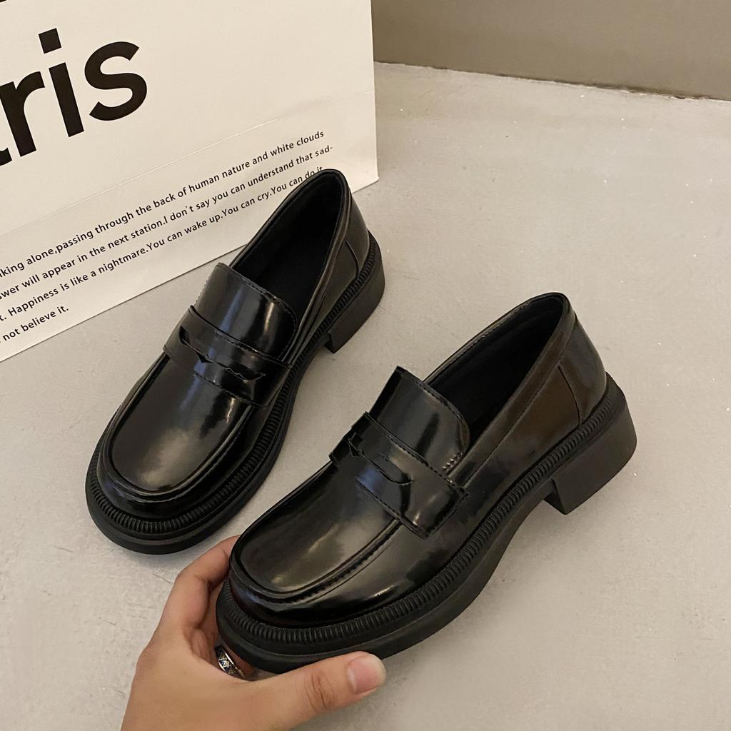 2024 летние женские новые модные однотонные туфли Мэри Джейн в стиле ретро с круглым носком, повседневные женские туфли на высоком каблуке для покупок, Zapatos Mujer