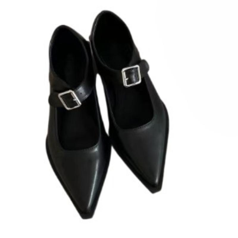 Модная женская обувь с острым носком на каблуке Элегантные летние новые сандалии 2025 Дизайнерское платье для вечеринки Женская массивная обувь Сексуальные Zapatillas De Mujer