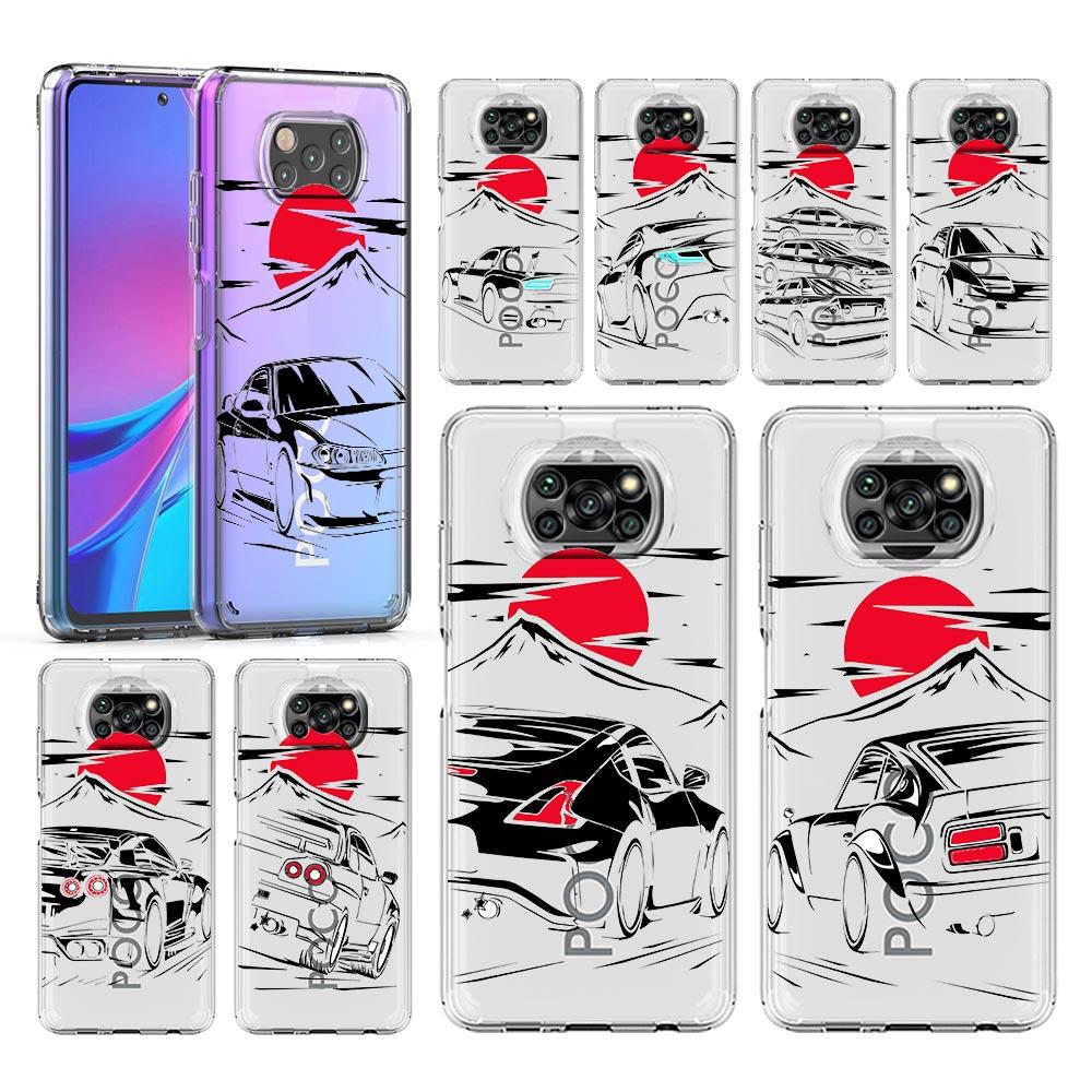Япония JDM спортивные автомобили мужской чехол для телефона для Xiaomi Mi 12T 10 12 Lite 11 Ultra 11X 11T Pro 11i Poco X4 X3 NFC F3 F4 M3 M4 чехол