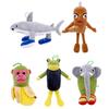 Kawaii Tung Tung Tung Sahur Plush Funny Tralalelo Tralala Sharks Wear Blue Shoes Stuffed Doll Pillow Toy For Kid Birthday Gifts