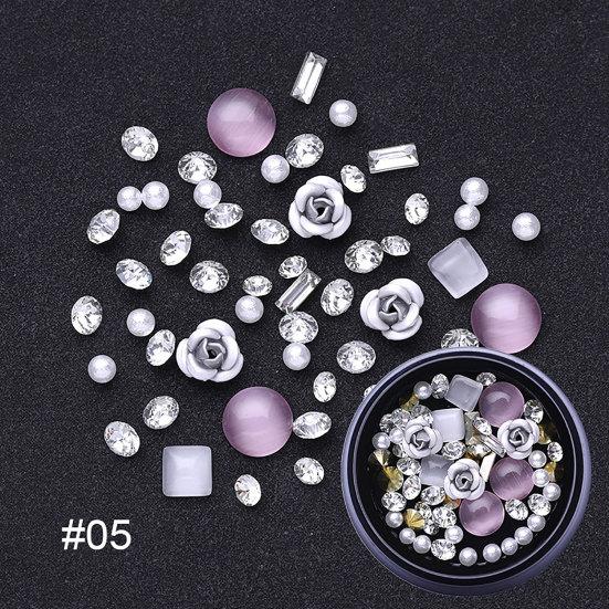Блестящие стразы для дизайна ногтей, блестки, патчи, смешанные украшения для маникюра