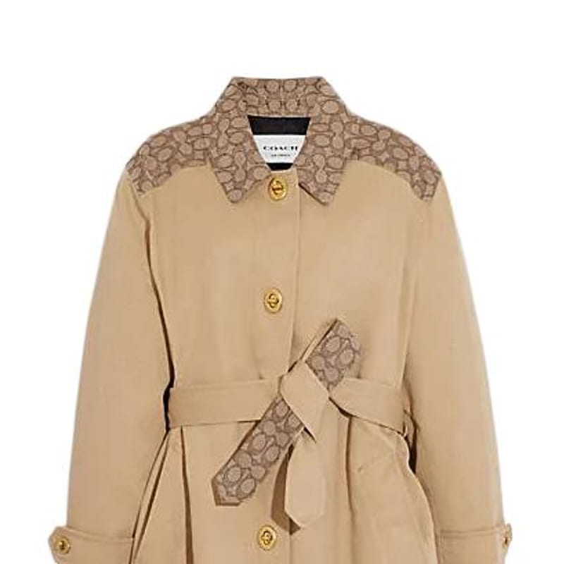 Coach Тренч SS24 Женский Классический Хаки CR125-EAL