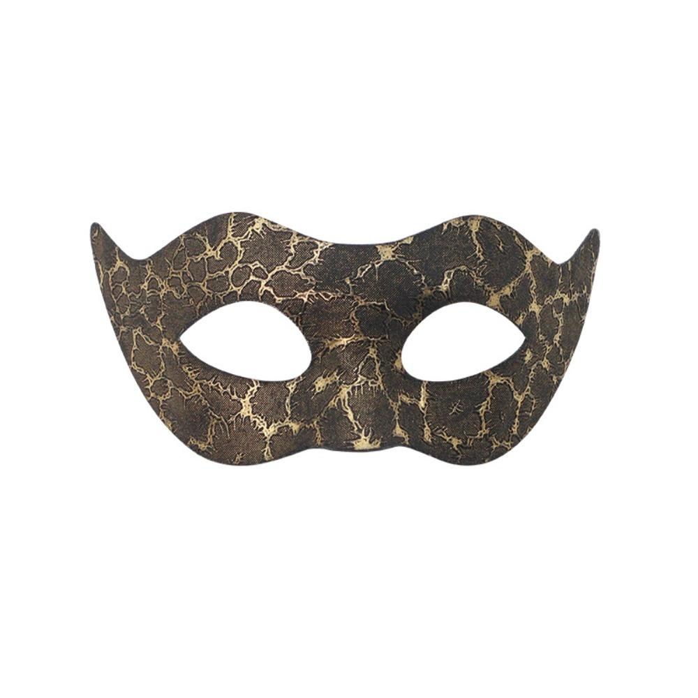 Винтажные пластиковые маски для маскарада, с узором трещин, для вечеринки, украшение, маски на Марди Гра, 3 стиля, маска на пол-лица, фестивальный костюм для вечеринки