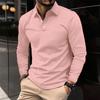 European and American Spring and Autumn Polo Shirt Men's Casual Collar Long Sleeve Sports Polo Shirt