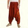 Urban Hip Hop Loose Fit Cotton Pants With Print Design For Men 2024 Summer