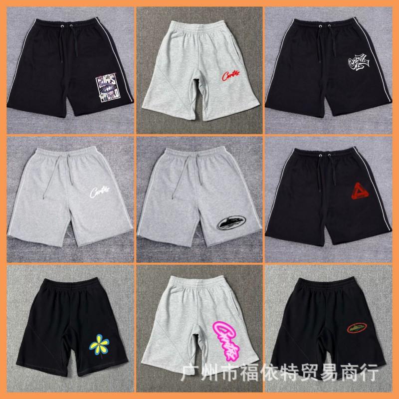 Cort Short Devil Island Print Shorts Mens Hip Hop Skate Casual Sweatpants Trendy Streetwear