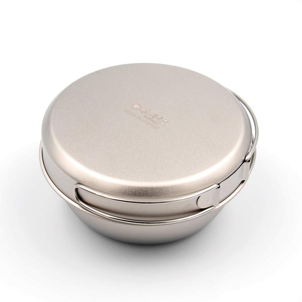 В деревне Цубаме кузница из чистого титана плита набор из 3 предметов с сумкой для хранения жарка маленькая большая кастрюля [Сделано Санджо] MK-6023 сковорода, горшок,