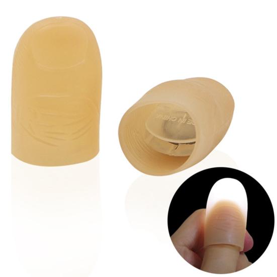 2 шт. светодиодная подсветка кончиков большого пальца Kuso Prank Magic Party Trick Реквизит Детские игрушки