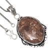 Pendant Turtella Jasper Gemstone Valentine'Day Gift Silver Jewelry 2.25"
