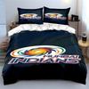 Mumbai Indians Logo Design Print Bedding Set Duvet Cover Pillowcases (1* Duvet Cover 2* Pillowcases Do Not Include Comforter)