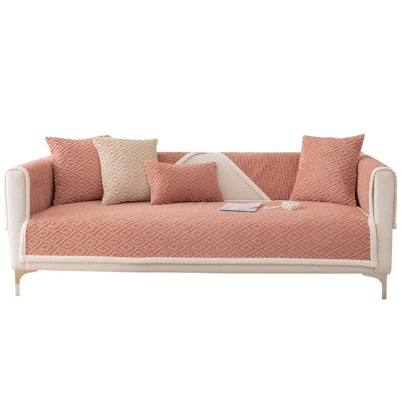 Нескользящий чехол для дивана, утепленный мягкий плюшевый чехол для дивана-полотенца, чехол для подушки для гостиной, чехлы для дивана, чехлы для диванов