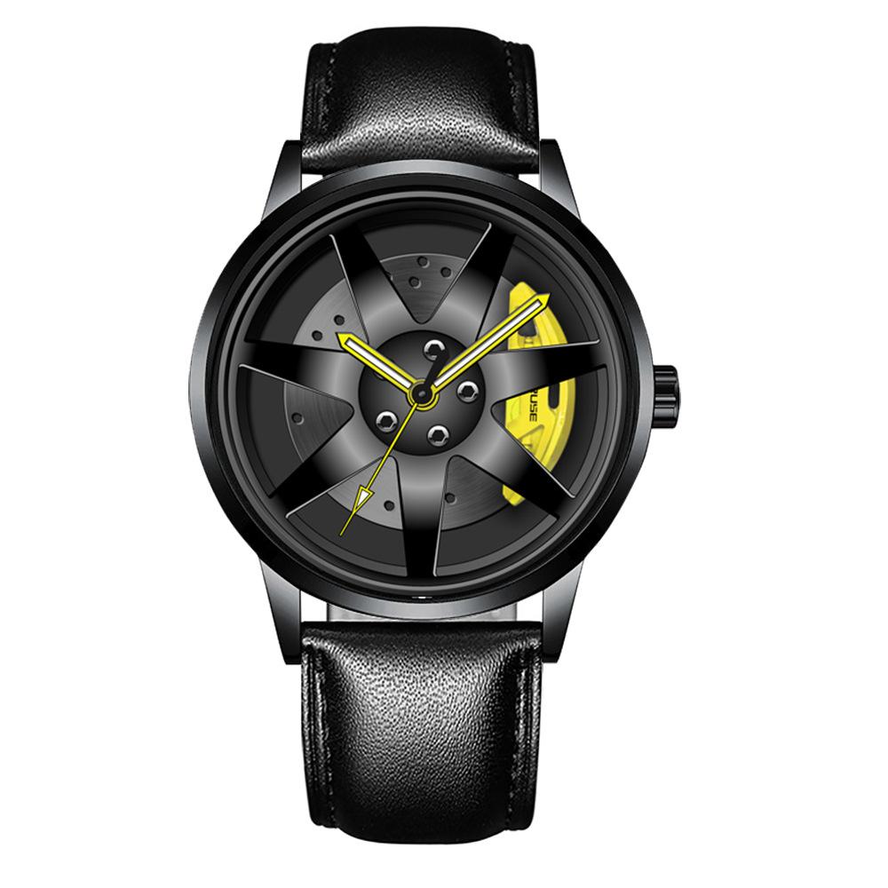 Hollow Watch Повседневные мужские часы Деловые часы Спортивные часы Кварцевые часы Кожаные часы