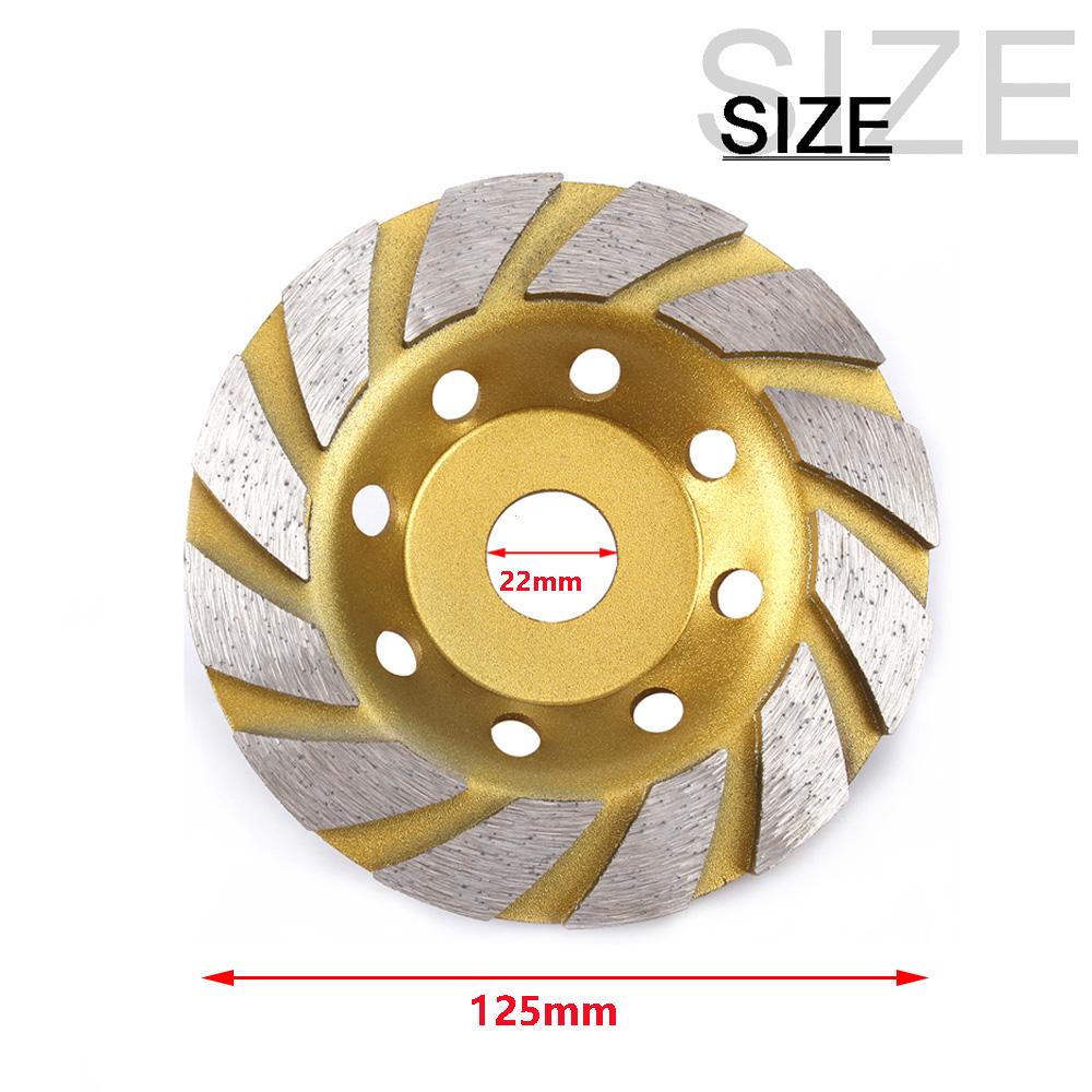 125/150mm Diamond Segment Grinding Cup Wheel Disc for Concrete Granite Stone Ceramic Grinding Cutting Wheel 1pc