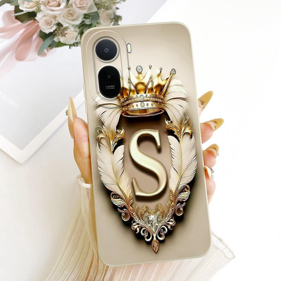 Fashion Crown Letter Couple Phone Case For Xiaomi Redmi A7 Pro Soft Silicone Cases For Redmi A7 Pro 4G Shockproof Covers Bumpers
