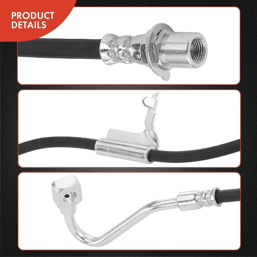 A-Premium Front Side Brake Hydraulic Hose Compatible with Chevy, GMC and Oldsmobile Models - Blazer Jimmy 2000-2005, S10 Sonoma 2000-2004, Bravada