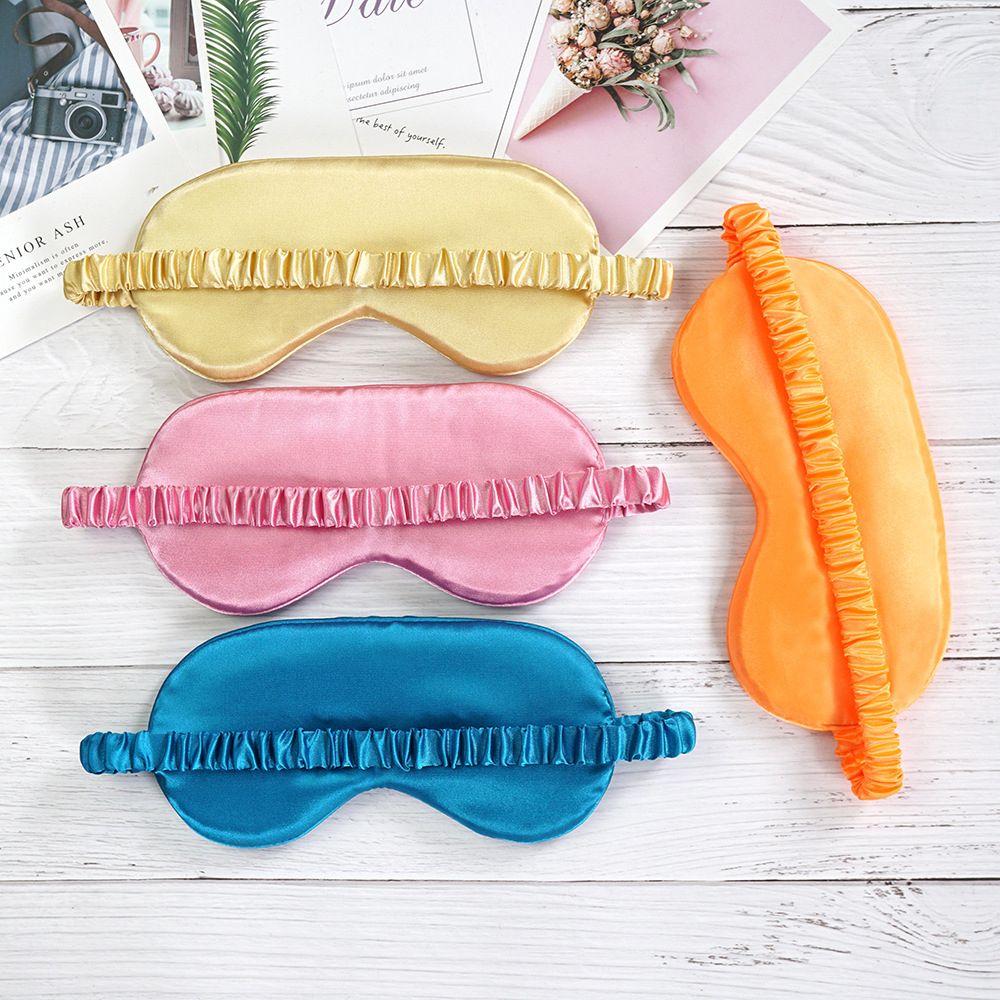 Patch Silk Sleeping Smooth Double-Side Shading Blindfold Eye Cover Sleep Eye Mask Night Eyeshade