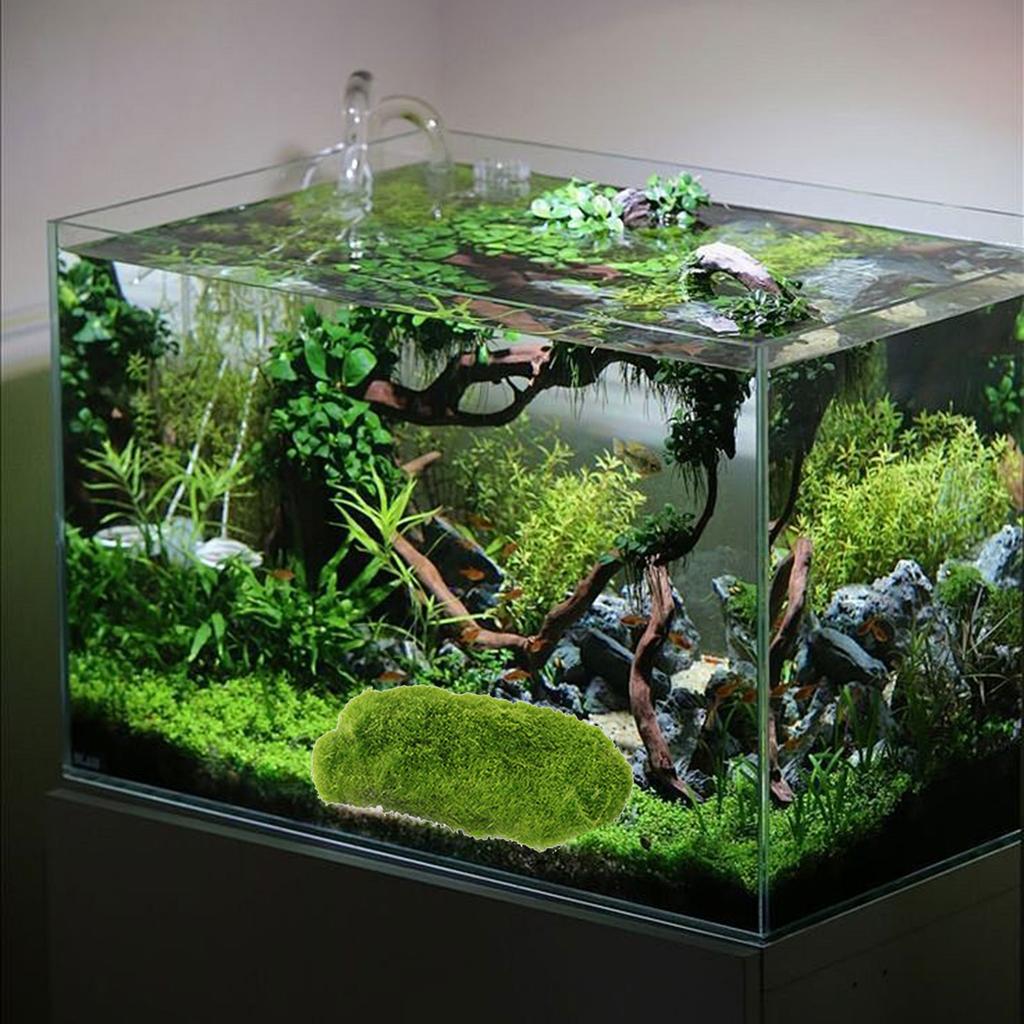 4Pieces Faux Moss Decors for Crafts Artificial Moss Mats Decorative Ornaments for Home and Garden Potted Plant Decors