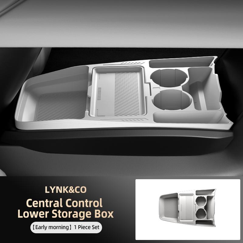 Для Lynk&CO Z10 2024 2025 2026 Ящик для хранения Центральный подлокотник Скрытый ящик Органайзер для подстаканников Аксессуары для интерьера