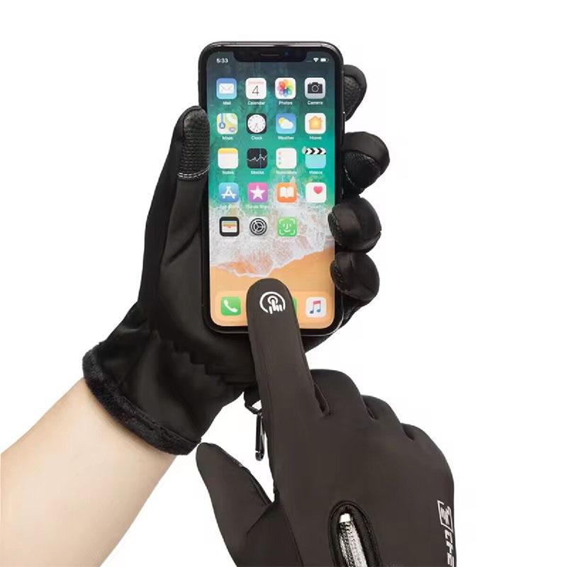 Водонепроницаемые Теплые Зимние Перчатки Совместимые с Сенсорным Экраном Ветрозащитные Теплые для Холодной Погоды Беговые Походные Лыжные Перчатки для Спорта