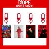 4 шт. Акриловый брелок J-HOPE «HOPE ON THE STREET», Фото-подвеска Чон Хосока с красным карабином, Аксессуар для сумки фанатов K-pop ARMY