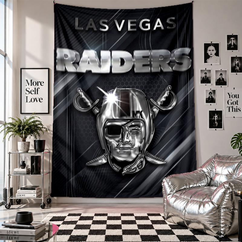 Las Vegas Raiders Wall Tapestry Home Decor Wall Hanging Cloth for Bedroom Living Room Background