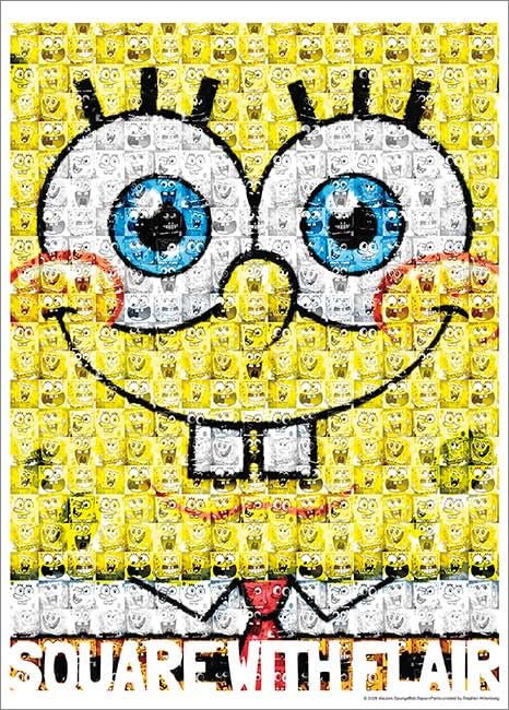 APPLEONE Пазл SPONGEBOB MOSAIC 500 Сделано в 53 x 38 Губка Боб 500-337 (Мозаика Губка Боб) штуки, Япония, см,