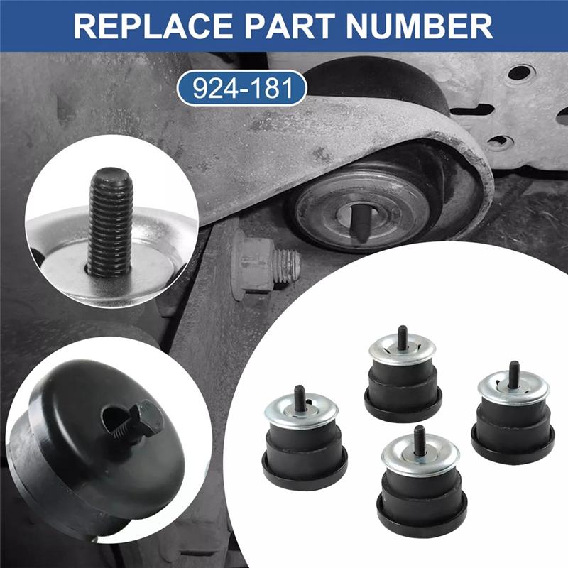 4Pcs Body Mount Set 924-181 924181 For Chevy S10 Pickup GMC Sonoma 1994-2004 Body Position Rubber Kit