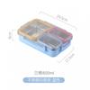 304 Stainless Steel Leakproof Food Container With 3 Compartment Lid Refrigerator Storage Lunch Box Snack Organizer