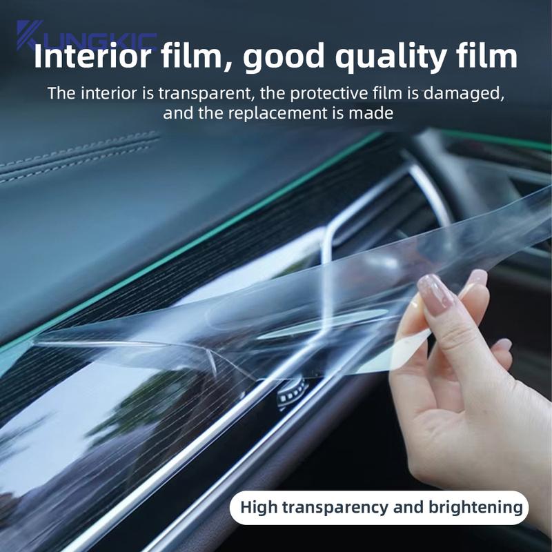 For Mercedes Benz EQE TPU Navigation Central Control Car Film Interior Accessories Steering Wheel Panel Transparent Film