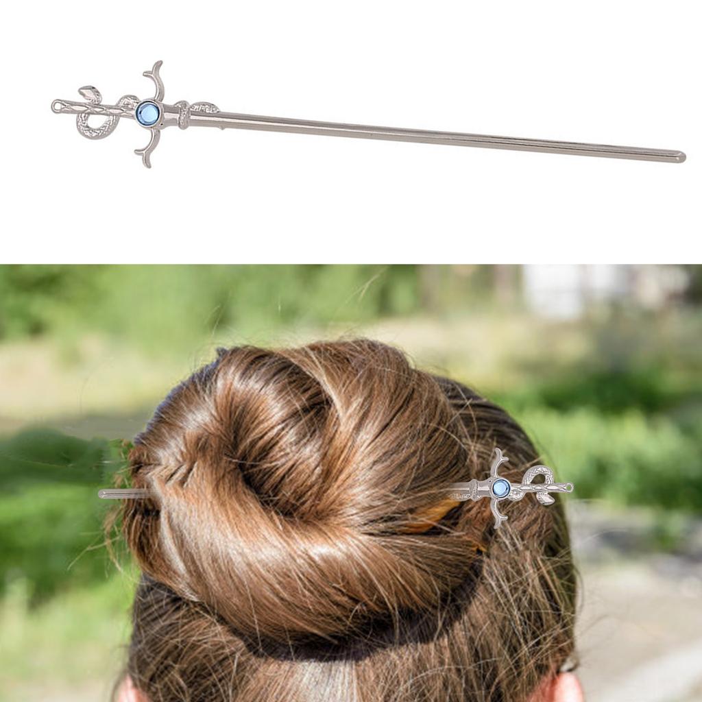 Snake Hair Stick Metal Hairpin Antique Hair Pin Traditional Hair Decoration Han Costume Buyao Hair Stick Hairstyling Pin