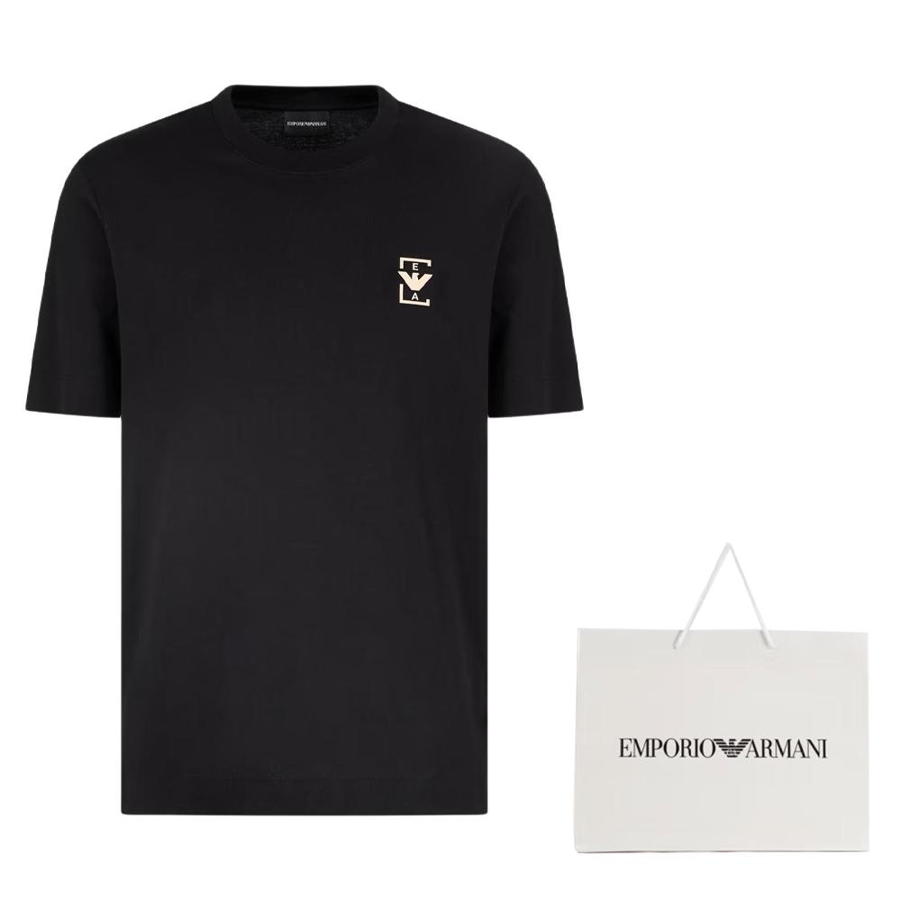 EMPORIO ARMANI Asv Jersey T shirt With Rubberised Logo Print EM001068-AF12926-UC001