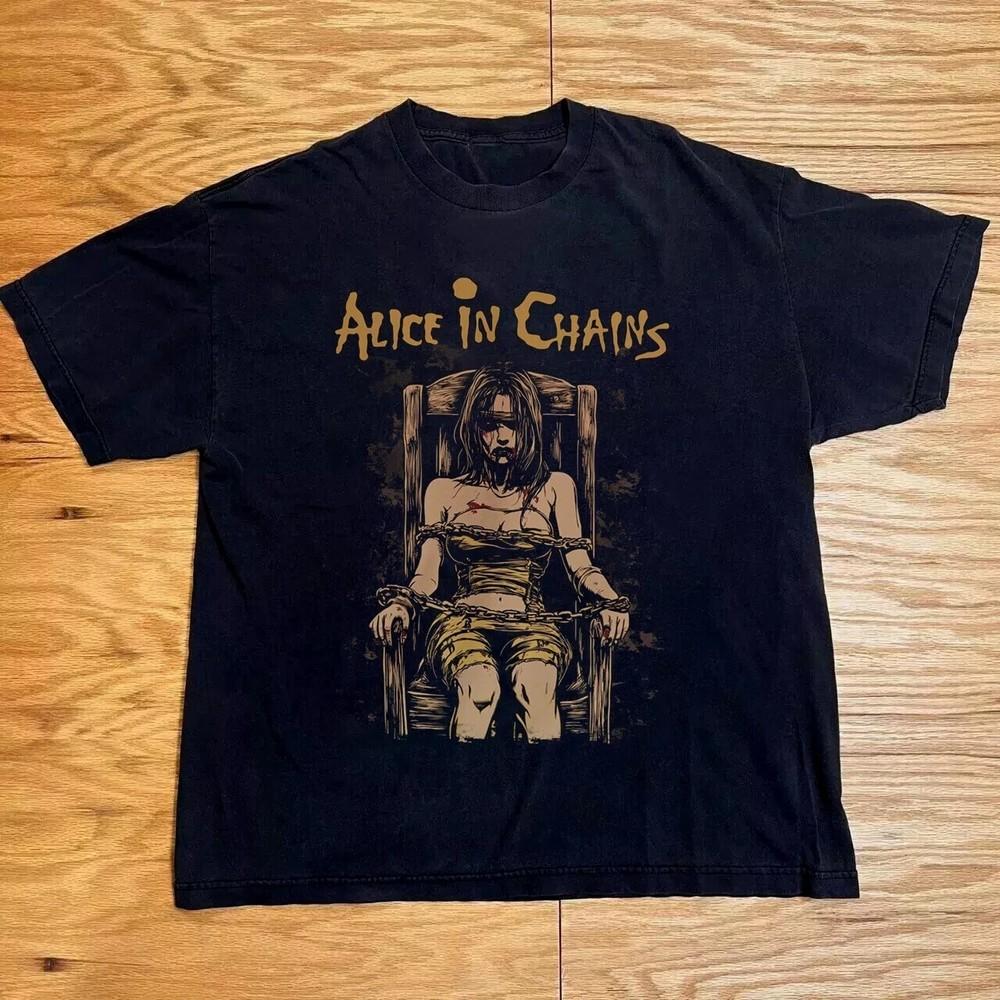 Винтажная футболка в стиле рок – Футболка, вдохновленная Alice in Chains, унисекс
