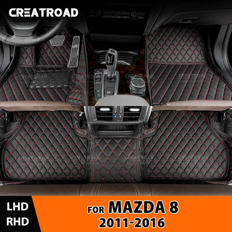 Автомобильные коврики для пола для Mazda 8 2011 2012 2013 2014 2015 2016 Автомобильные коврики для ног Автомобильный ковер Чехол Аксессуары для интерьера
