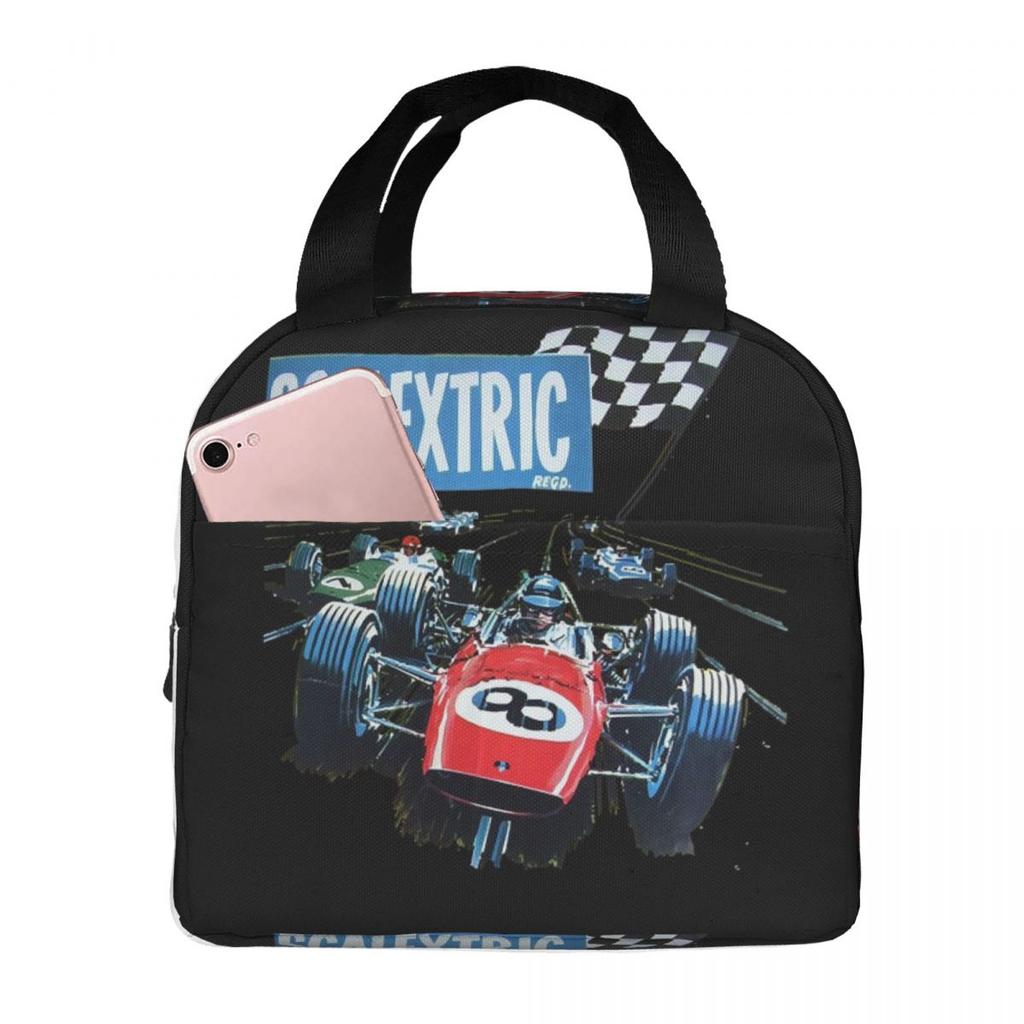 Scalextric Classic Insulated Lunch Bag for Women Kids Portable Food Boxes Thermal Lunch Box Tote