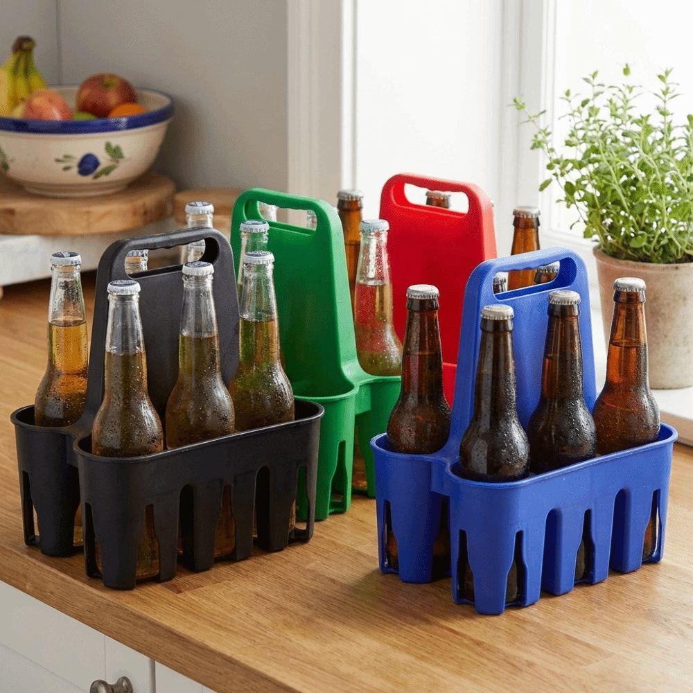 Cup Organizer Portable Beer Holder Plastic Drink Holder Practical Beer Bottle Carrier Barbecue