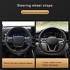 ABJV1 For Porsche Panamera Cayenne Taycan 911 718 Macan Carrera-GT Carbon fiber Leather Car Steering Wheel Anti-slip Wheel Cover