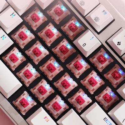 Переключатели CHERRY MX Petal 30 г Легкое нажатие Тактильные 5-контактные для механической клавиатуры Тонкая смазка Золотой контакт 4,0 мм