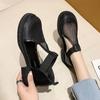 Mesh Hollows Sandals Female 2025 New Summer Breathable Thick Bottom Casual Shoes Non-slip Comfortable Roman Sandals Chaussure