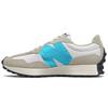 New Balance Nb 327 Удобная замшевая ткань Низкие повседневные кроссовки для бега Унисекс кроссовки Серо-синие MS327FB